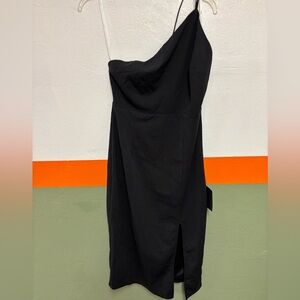 Small Lulu’s Black One-Shoulder Dress
